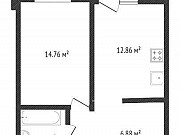 1-комнатная квартира, 38 м², 3/17 эт. Тюмень