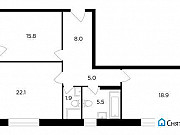 2-комнатная квартира, 79 м², 4/20 эт. Москва