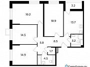 4-комнатная квартира, 106 м², 19/22 эт. Москва