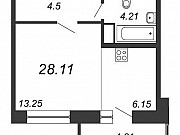 Студия, 28 м², 5/20 эт. Санкт-Петербург