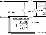 1-комнатная квартира, 42 м², 1/3 эт. Новороссийск