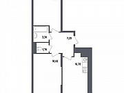 2-комнатная квартира, 61 м², 2/23 эт. Москва