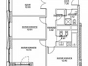 3-комнатная квартира, 77 м², 9/20 эт. Москва