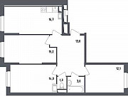 3-комнатная квартира, 75 м², 9/23 эт. Москва