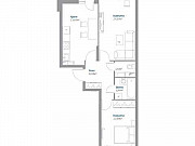 2-комнатная квартира, 55 м², 13/17 эт. Октябрьский