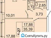 1-комнатная квартира, 35 м², 2/16 эт. Санкт-Петербург