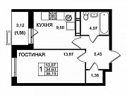 1-комнатная квартира, 36 м², 10/15 эт. Москва