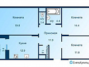 3-комнатная квартира, 85 м², 4/7 эт. Москва