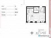 1-комнатная квартира, 36 м², 11/12 эт. Москва