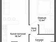 1-комнатная квартира, 38 м², 14/30 эт. Москва