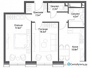 2-комнатная квартира, 59 м², 4/30 эт. Москва