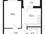 1-комнатная квартира, 37 м², 7/19 эт. Москва