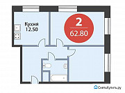 2-комнатная квартира, 62 м², 23/23 эт. Москва