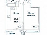 1-комнатная квартира, 40 м², 21/24 эт. Москва