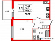 1-комнатная квартира, 38 м², 9/9 эт. Санкт-Петербург