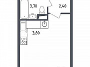 1-комнатная квартира, 23 м², 12/22 эт. Москва