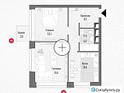 2-комнатная квартира, 52 м², 2/21 эт. Москва