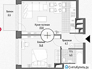 1-комнатная квартира, 48 м², 7/21 эт. Москва