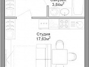 1-комнатная квартира, 27 м², 15/38 эт. Москва