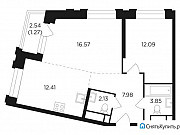 2-комнатная квартира, 56 м², 16/26 эт. Москва