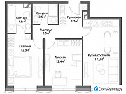 2-комнатная квартира, 60 м², 2/30 эт. Москва