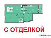 2-комнатная квартира, 66 м², 12/14 эт. Москва