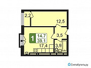 1-комнатная квартира, 39 м², 2/5 эт. Химки