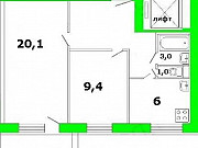 2-комнатная квартира, 45 м², 7/9 эт. Москва