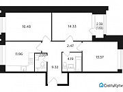 3-комнатная квартира, 75 м², 20/31 эт. Москва