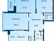 3-комнатная квартира, 88 м², 4/9 эт. Москва