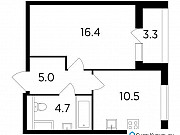 1-комнатная квартира, 38 м², 8/19 эт. Москва