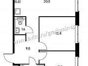 2-комнатная квартира, 54 м², 4/25 эт. Мытищи