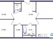 3-комнатная квартира, 91 м², 11/11 эт. Москва