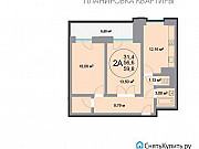 2-комнатная квартира, 59 м², 10/24 эт. Балашиха