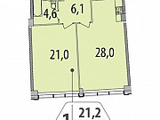 2-комнатная квартира, 59 м², 13/17 эт. Москва