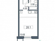 1-комнатная квартира, 28 м², 10/21 эт. Москва