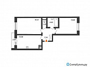 2-комнатная квартира, 59 м², 2/21 эт. Санкт-Петербург