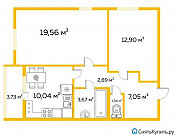 2-комнатная квартира, 58 м², 4/17 эт. Санкт-Петербург