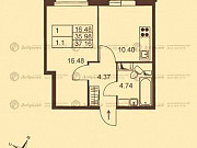 1-комнатная квартира, 37 м², 4/10 эт. Санкт-Петербург