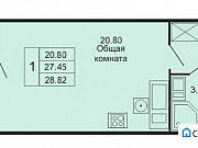 Студия, 28 м², 14/25 эт. Санкт-Петербург