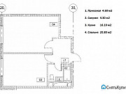 1-комнатная квартира, 45 м², 6/9 эт. Москва