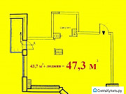 1-комнатная квартира, 47 м², 19/24 эт. Москва