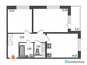 2-комнатная квартира, 58 м², 11/24 эт. Санкт-Петербург