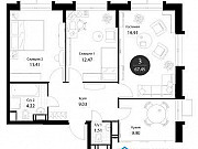 3-комнатная квартира, 68 м², 10/22 эт. Москва