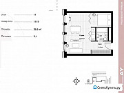 1-комнатная квартира, 36 м², 11/12 эт. Москва