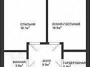 1-комнатная квартира, 50 м², 33/33 эт. Москва