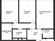 2-комнатная квартира, 76 м², 23/33 эт. Москва