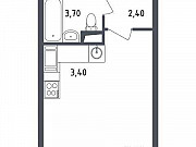 1-комнатная квартира, 23 м², 17/22 эт. Москва