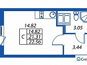 Студия, 21 м², 24/24 эт. Санкт-Петербург