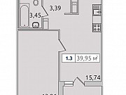 2-комнатная квартира, 40 м², 5/14 эт. Санкт-Петербург